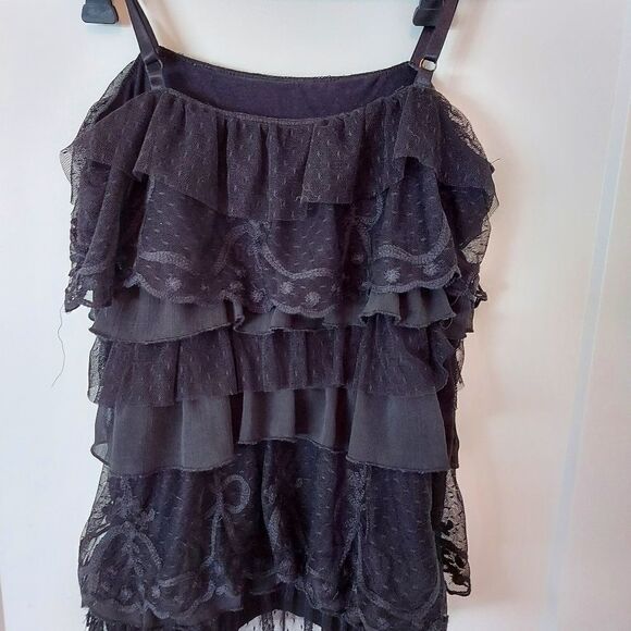 TEMPERANCE ruffle lace tank top - Picture 6 of 11